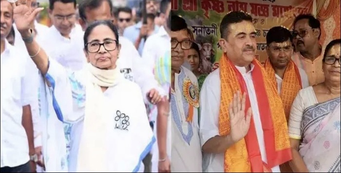 পশ্চিমবঙ্গে মমতা পটপরিবর্তনে স্পষ্ট ইঙ্গিত মিলছে,সংখ্যাগরিষ্ঠতা পেয়ে একক সরকার গঠন করছে বিজেপি
